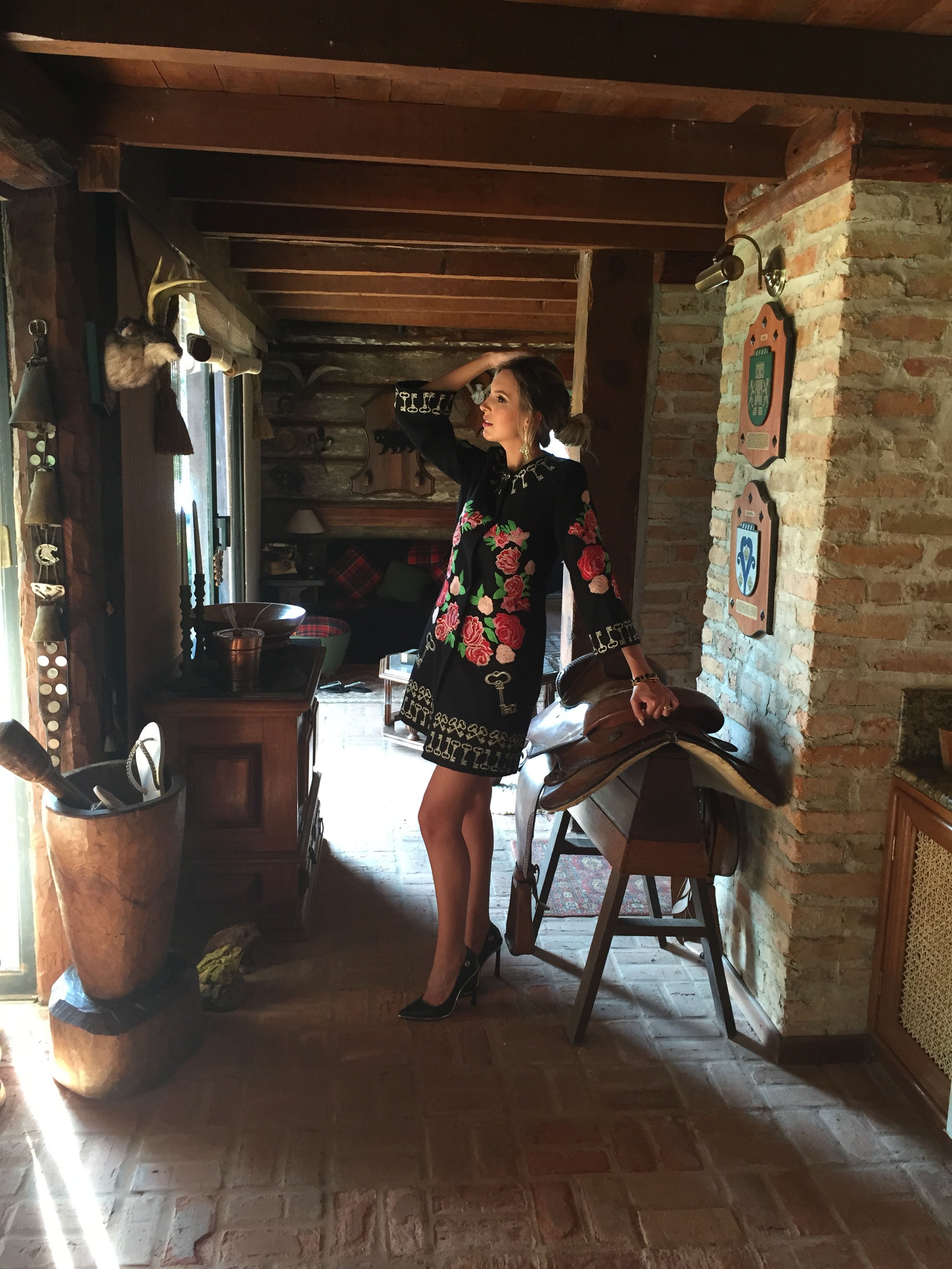 Vestido Denise Leal, inspirado na coleção Secret Garden