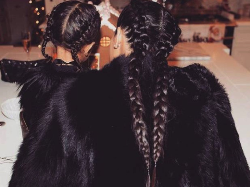 tranças kim e north